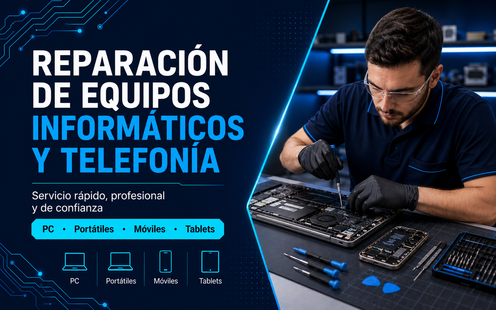 Reparación de Equipos informáticos y de Telefonía